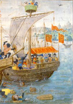 Manuscrito Lord Devonshire: captura en el barco del Rey Fabur.jpg